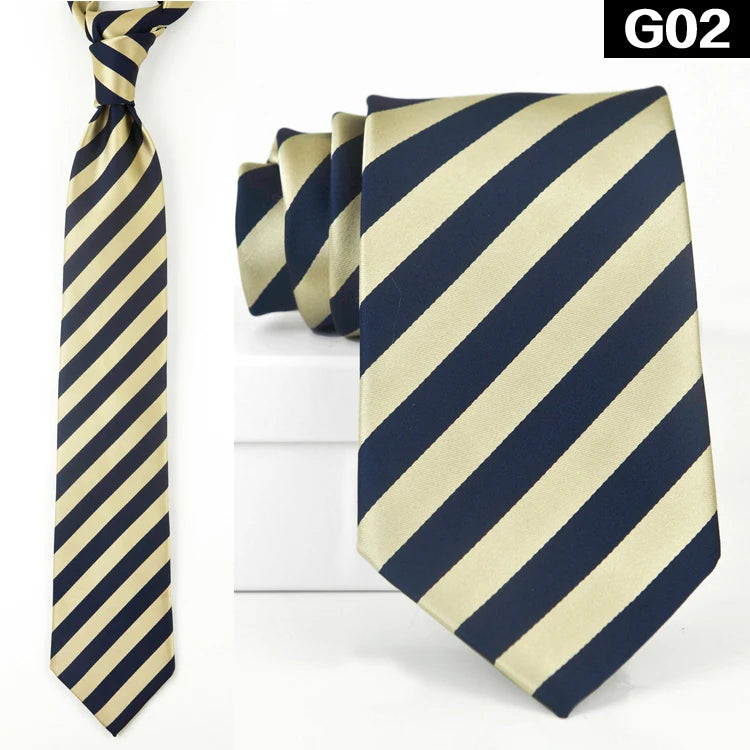 Men's 100% Silk Jacquard Necktie – Paisley, Abstract & Geometric Patterns