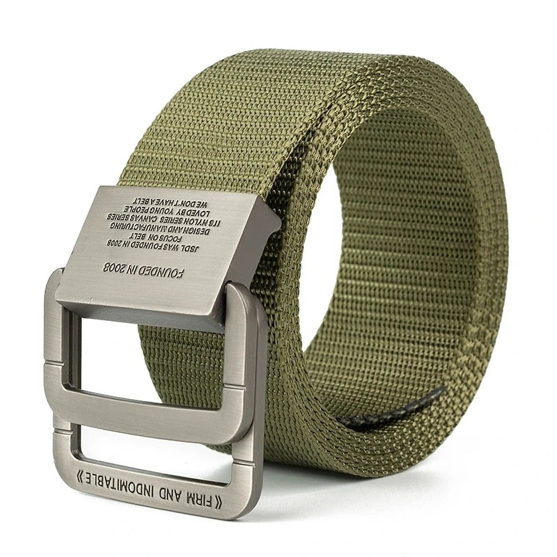 Men's Canvas Webbing Belt – Automatic Buckle, Casual & Sport