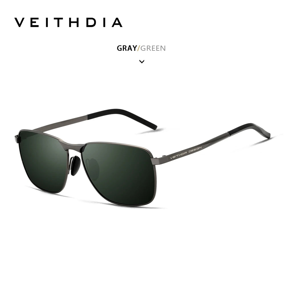 VEITHDIA Vintage Sports Sunglasses | Alloy Frame | Polarized UV400