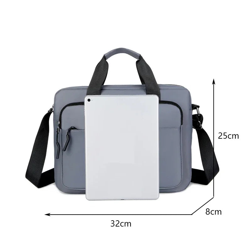 New Men's Large-capacity Horizontal Shoulder Bag Messenger Bag Briefcase Multifunctional Simple A4 Book Handbag Business Bag 가방