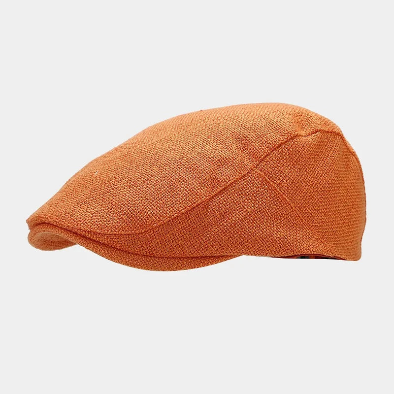 Unisex Vintage Beret – Japanese Painter Flat Cap with Short Brim