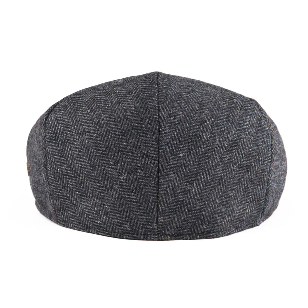 VOBOOM Wool Tweed Herringbone Flat Cap – Newsboy & Ivy Hat for Men & Women