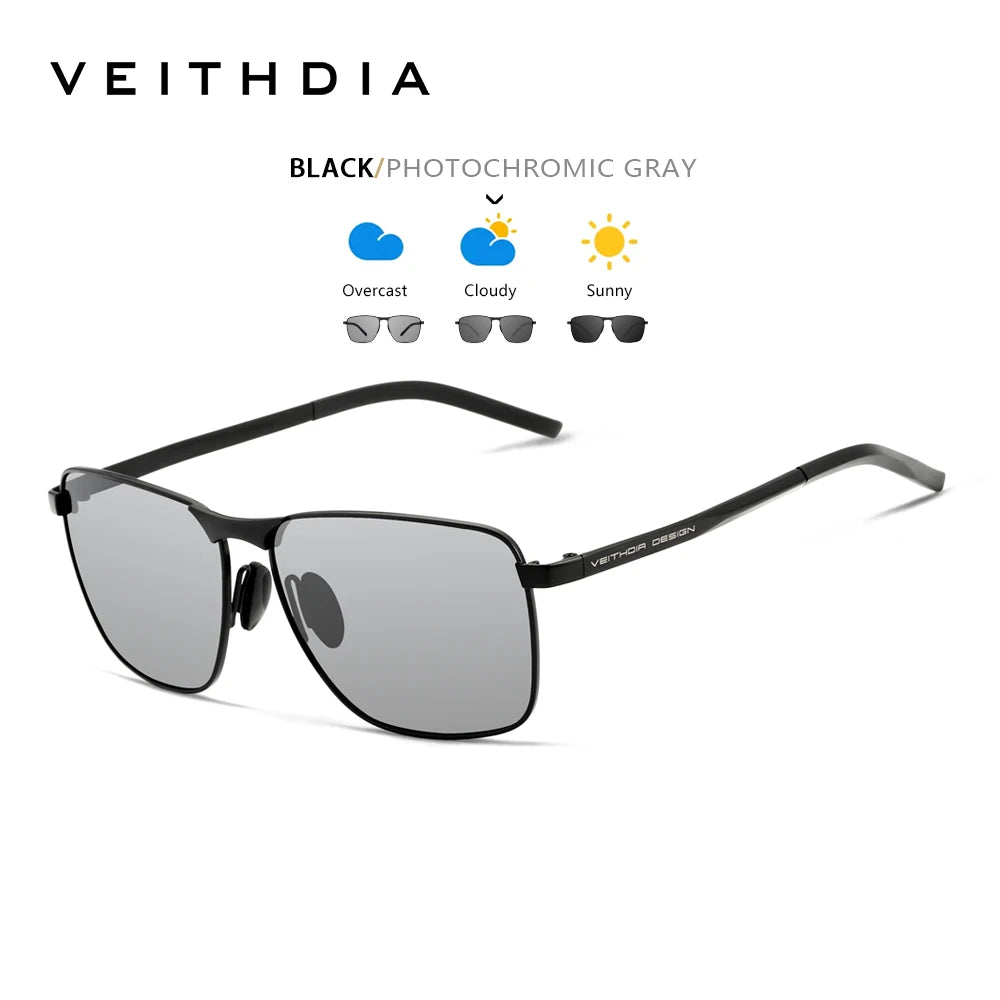 VEITHDIA Vintage Sports Sunglasses | Alloy Frame | Polarized UV400