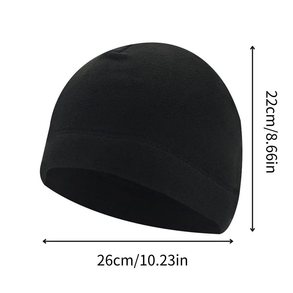 Men's Fleece Beanie – Windproof Winter Hat