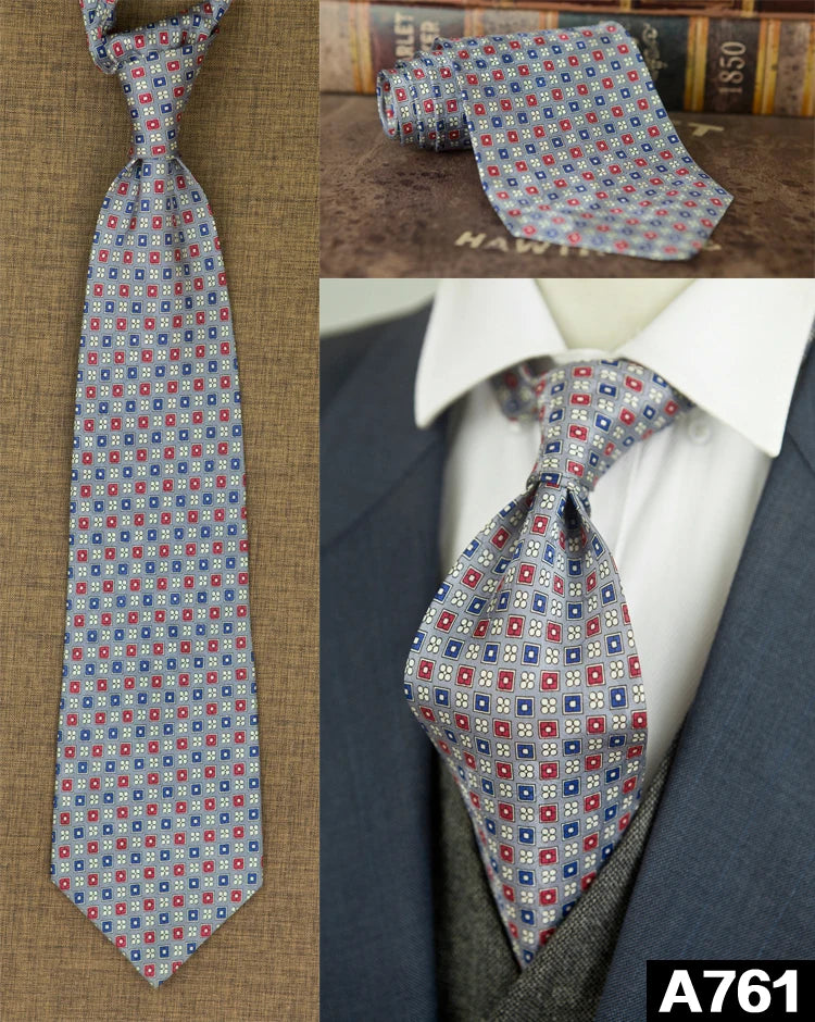 100% Silk Men's Printed Necktie – Vintage & Novelty Collection