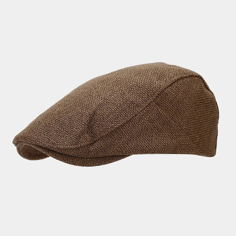 Unisex Vintage Beret – Japanese Painter Flat Cap with Short Brim