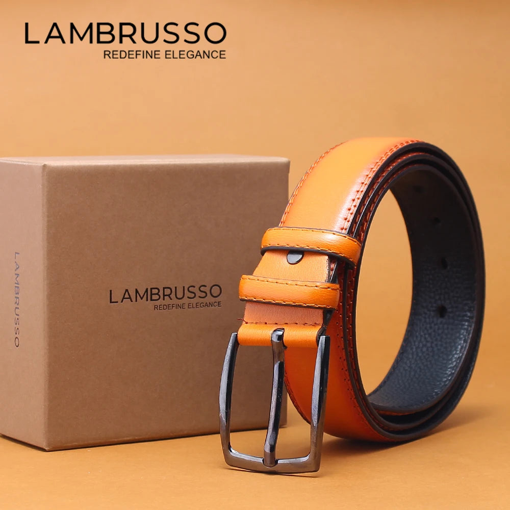 LAMBRUSSO Men's Ratchet Belt – Casual Alloy Buckle