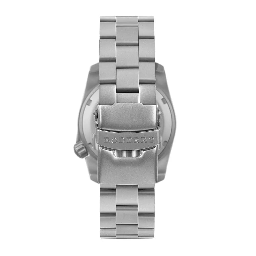 BODERRY Men Automatic Watch 40MM Pliot Titanium Mechanical Wristwatch 100m Waterproof Sapphire C3 Luminous Titanium Strap Sport