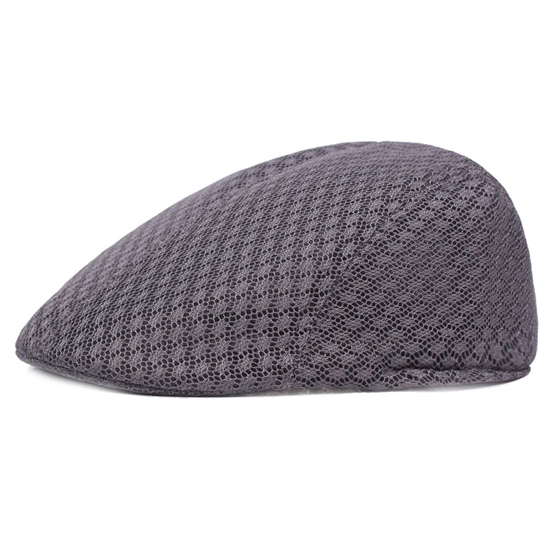 Men's Breathable Flat Cap – Lightweight Beret Style