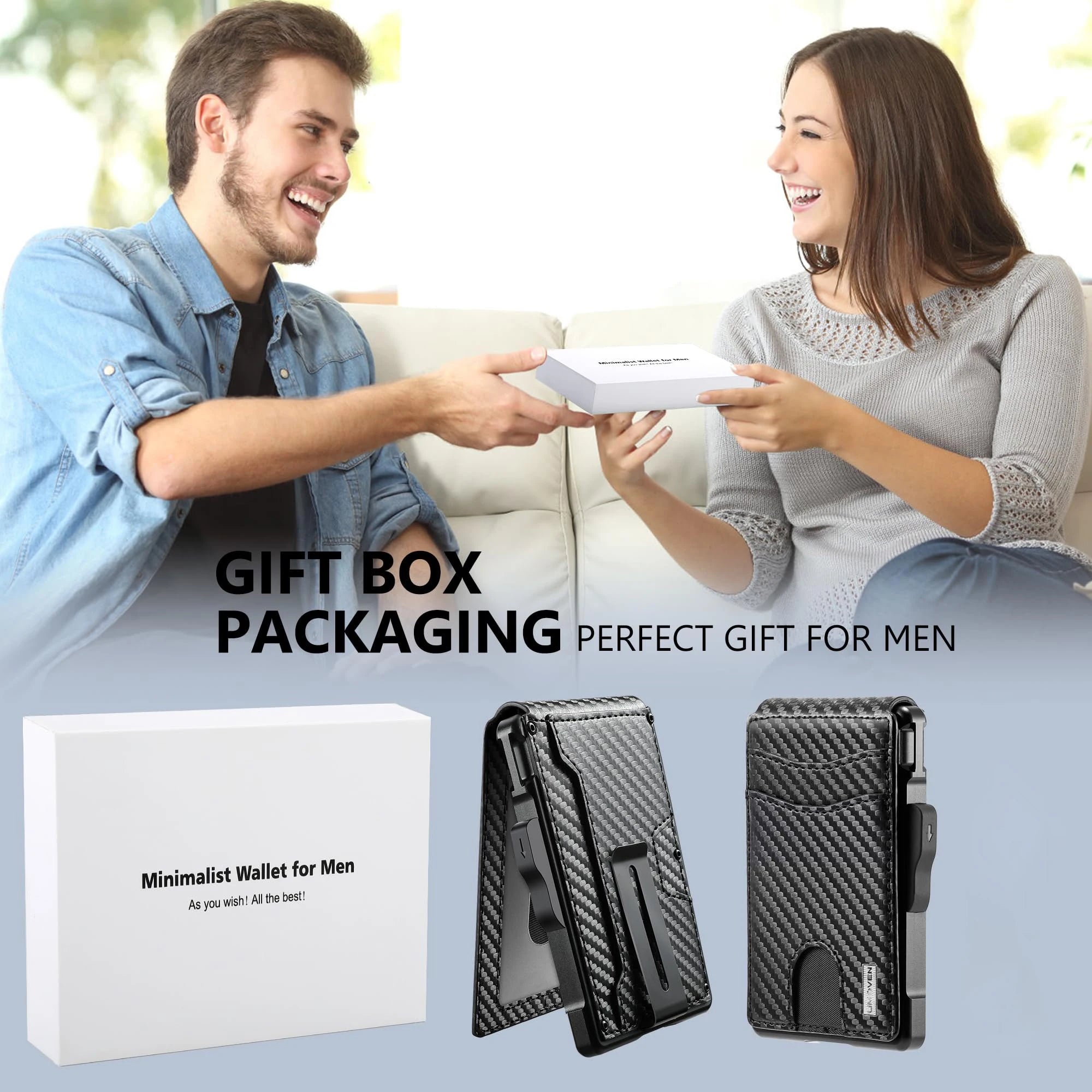 Men's Smart Pop-Up Wallet | RFID | Money Clip & ID Window | 9–13 Cards
