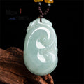 Natural A Goods Jade Ruyi Pendant Ice Jade Pendant Flower Men's Necklace Women's Jade Pendant Luxury Necklace Fashion Jewelry