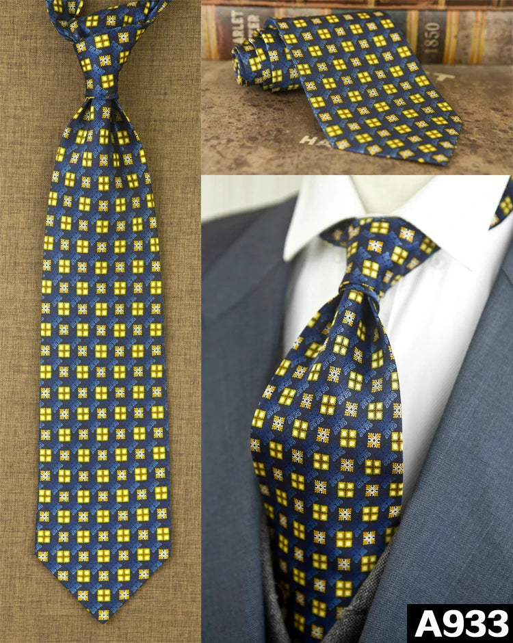 100% Silk Men's Printed Necktie – Vintage & Novelty Collection