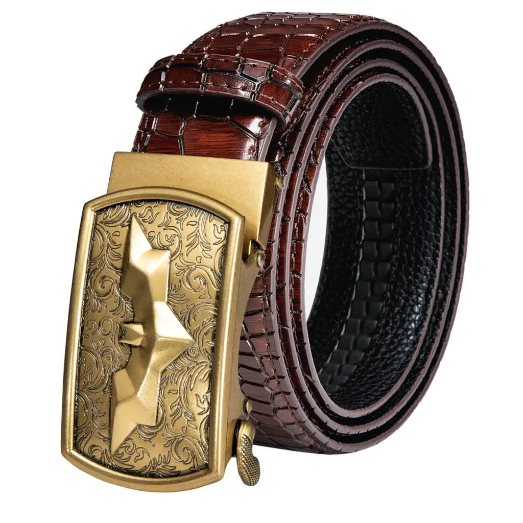 Men's Genuine Leather Ratchet Belt – Multi-Colour Collection