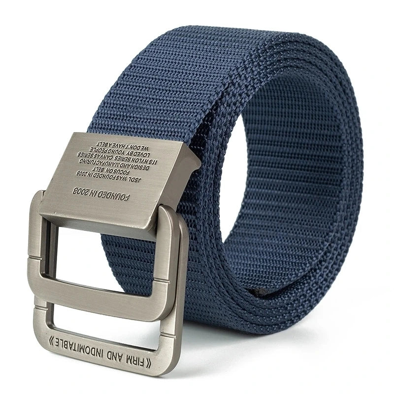 Men's Canvas Webbing Belt – Automatic Buckle, Casual & Sport