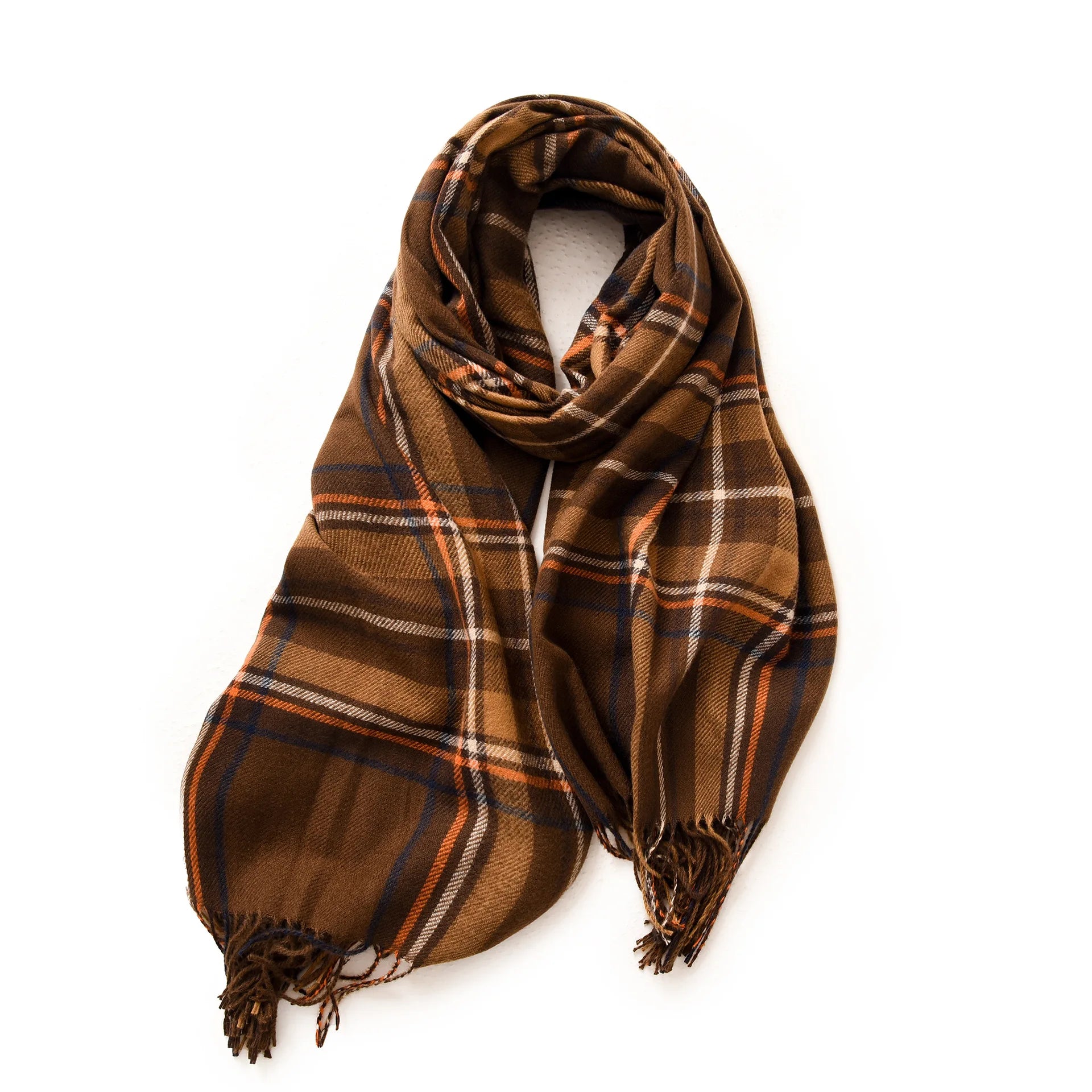 Men's Soft Winter Scarf | Warm Tassel Wrap & Shawl