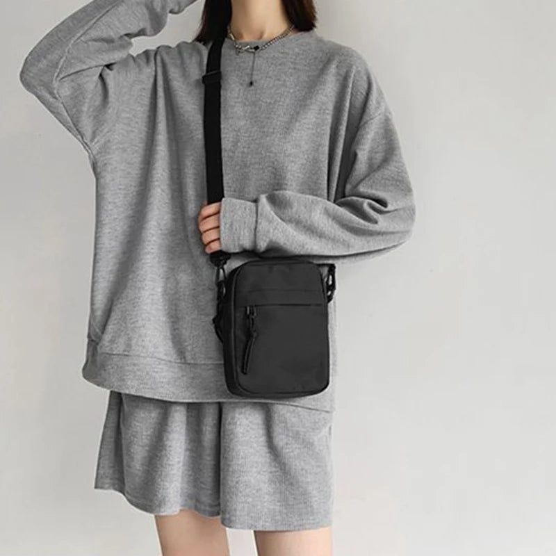 Unisex Lightweight Nylon Mini Crossbody & Phone Bag – Casual Shoulder Tote