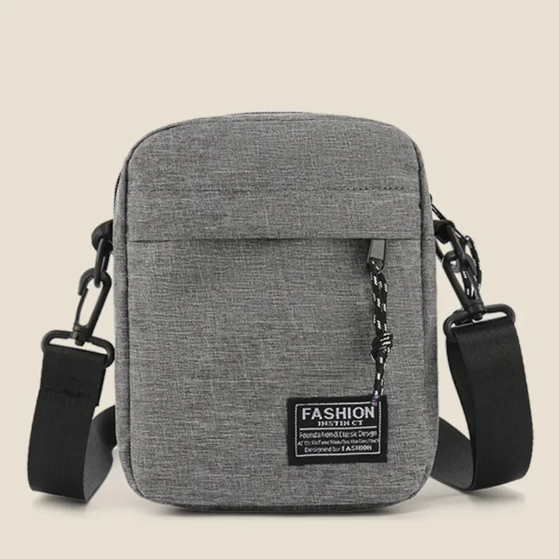 Oxford Baguette Crossbody Bag – Compact Unisex Satchel & Shoulder Bag