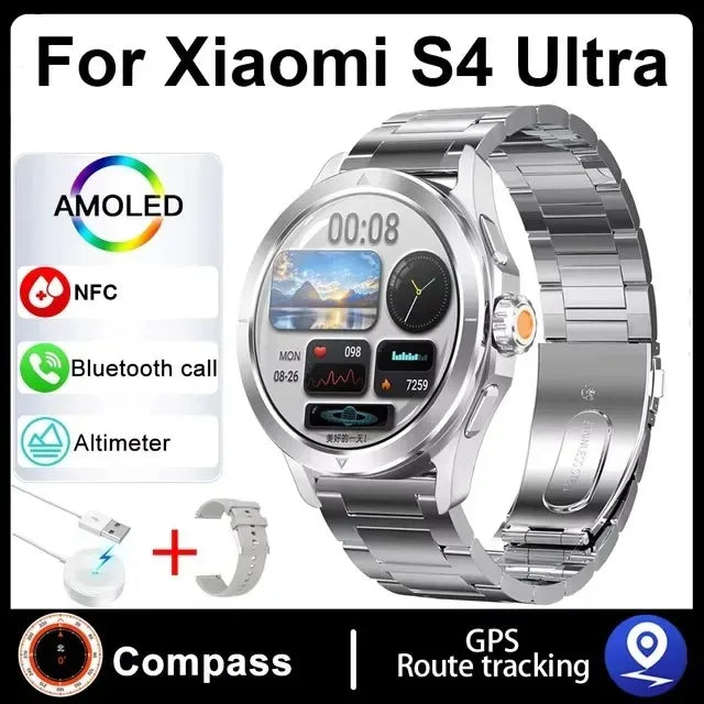 Hiwego S4 Ultra Smartwatch | 1.53" AMOLED, NFC, GPS, Compass & IP68