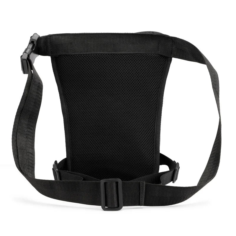 Men's Nylon Drop Leg Bag – Waterproof Motorcycle Thigh & Waist Pack