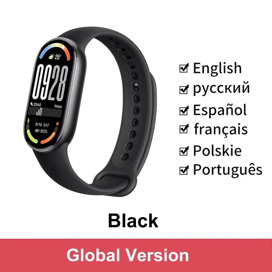Xiaomi Smart Band 10 — 1.72" AMOLED, 150+ Sports Modes, 5ATM, Global Version