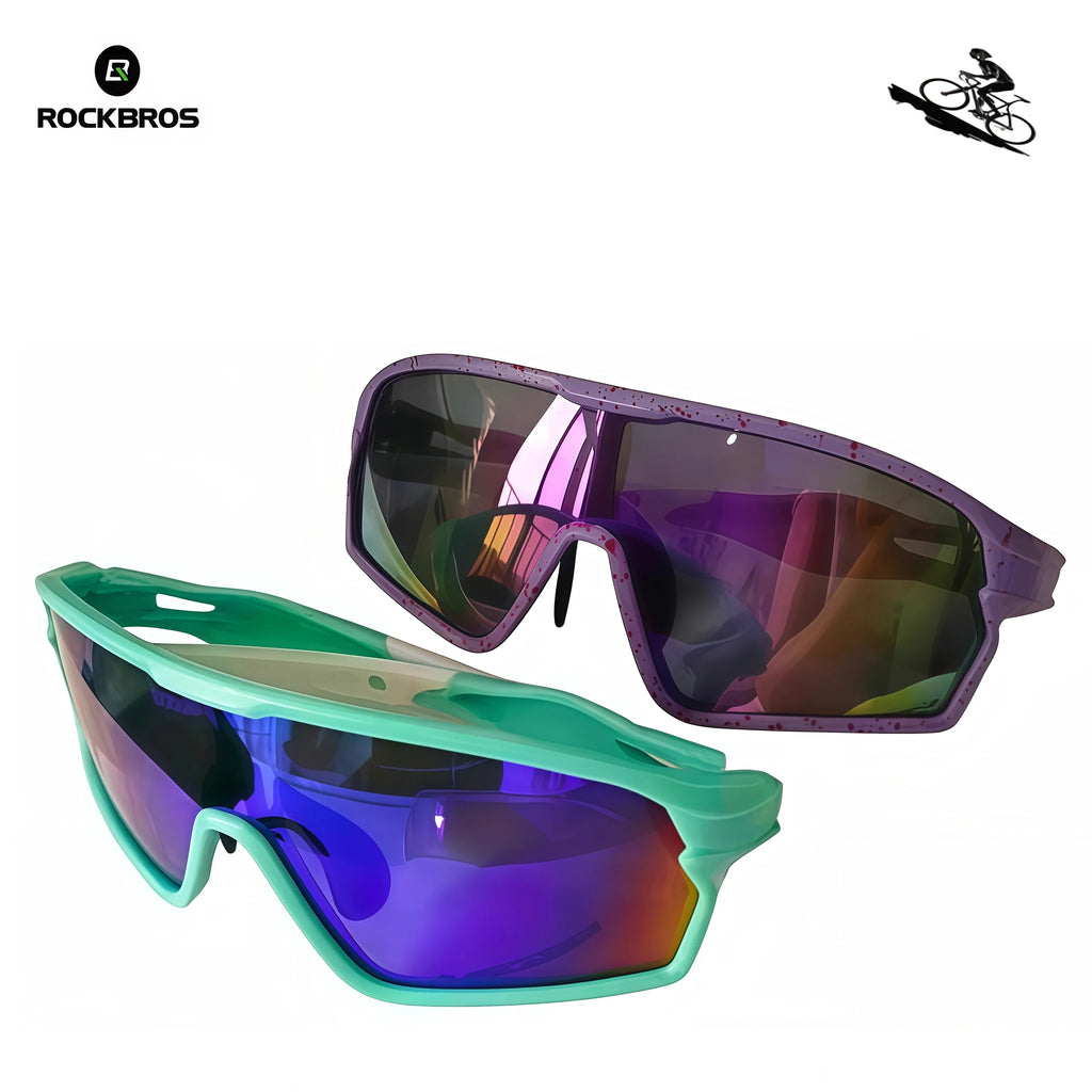 ROCKBROS  Fashion Street Sunglasses for Men Sport Y2K Cycling Glasses MTB Bike Bicycle Camping Golf UV400 Glasses Women Baseball
