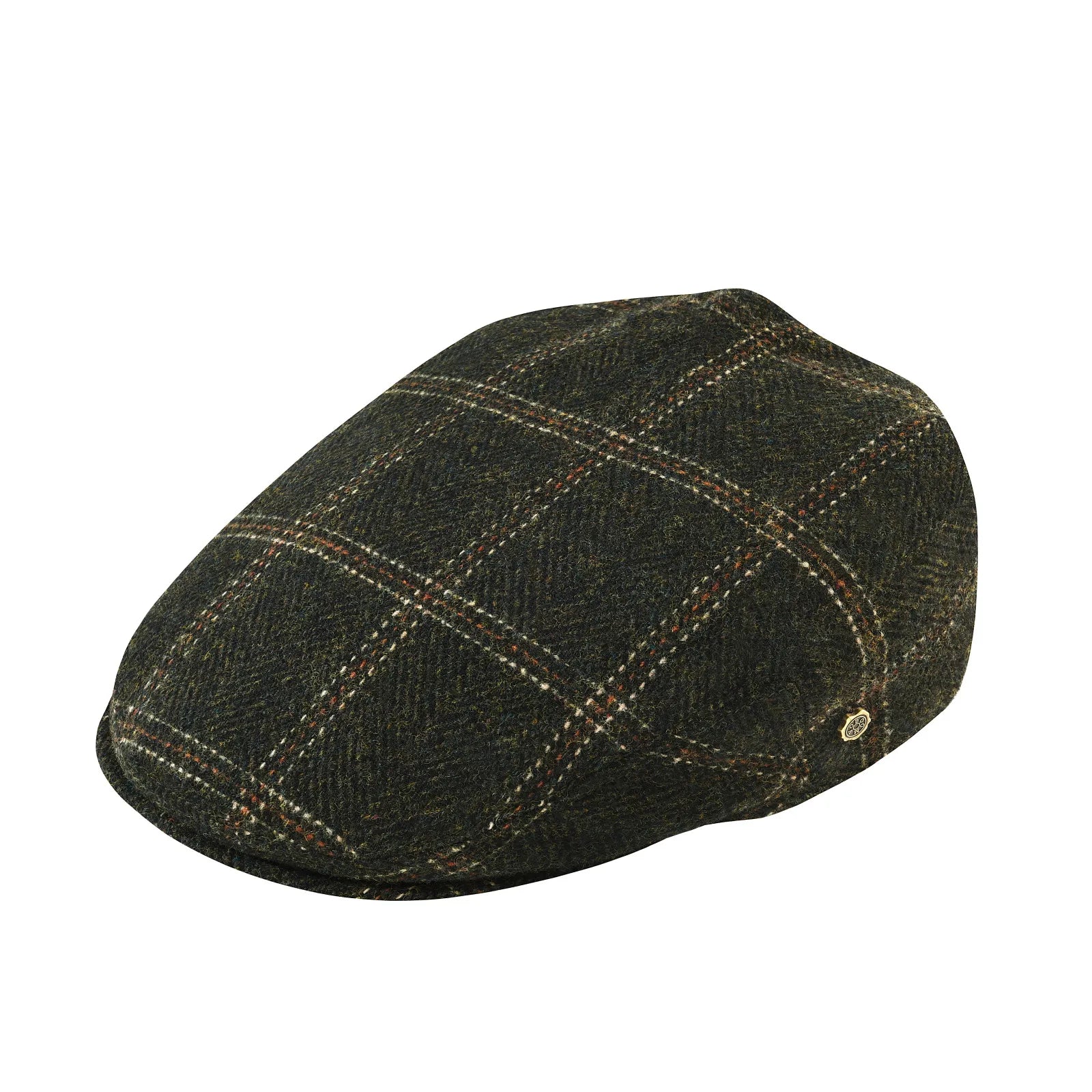 VOBOOM Wool Tweed Herringbone Flat Cap – Newsboy & Ivy Hat for Men & Women