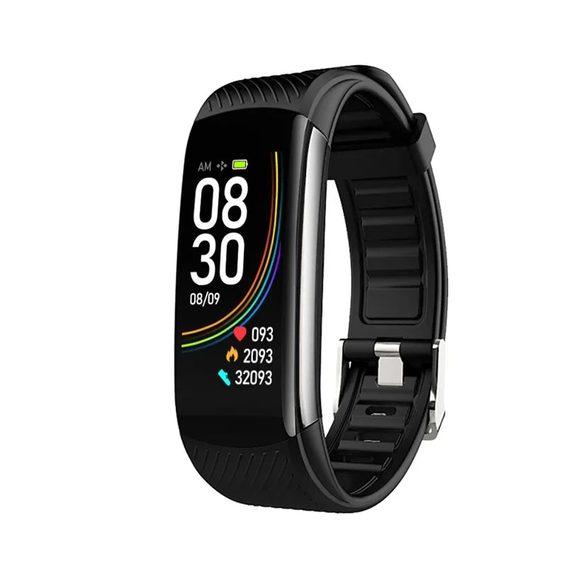 C6T Smart Fitness Bracelet | Body Temperature, Heart Rate & Sleep Monitor | IP67
