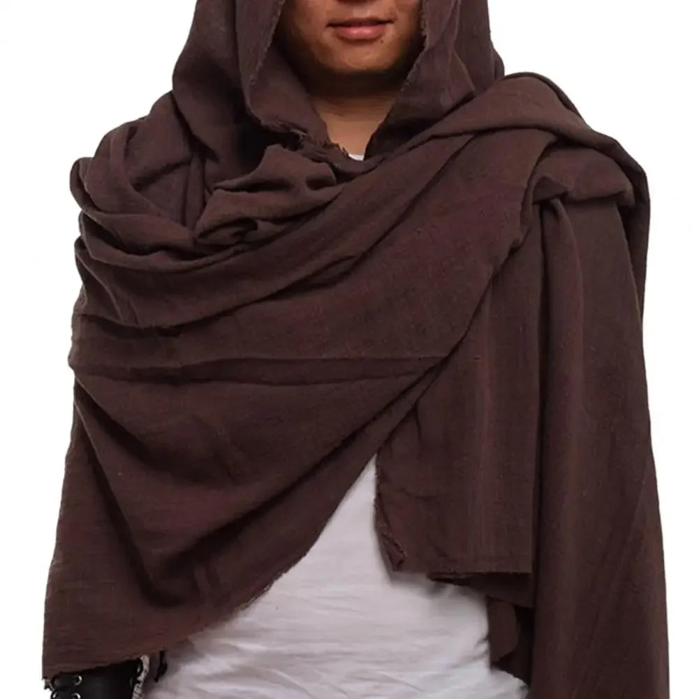Men's Vintage Hood Cloak Scarf | Oversized Wrap & Cape