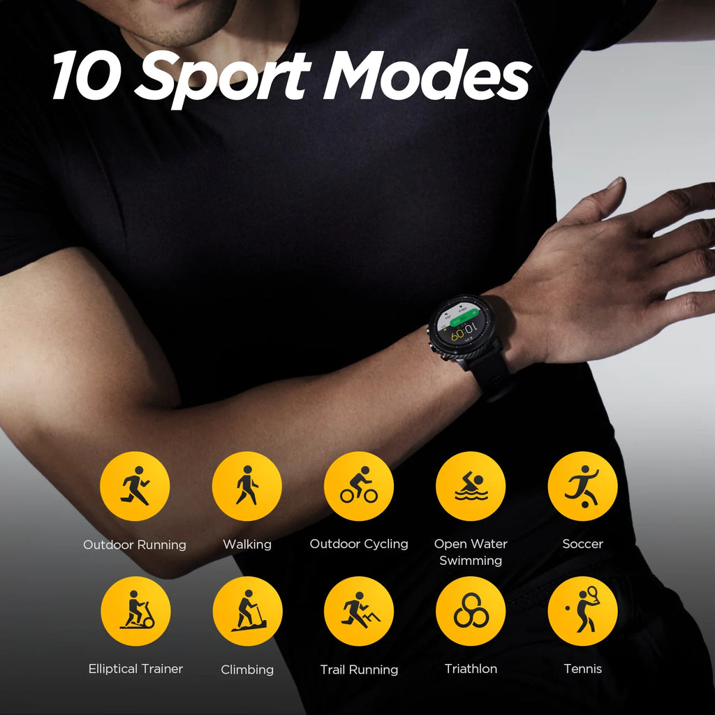 Amazfit Stratos Smart Fitness Sport Watch for Android IPhone 5ATM Waterproof Bluetooth Music Built In GPS Call Reminder Display