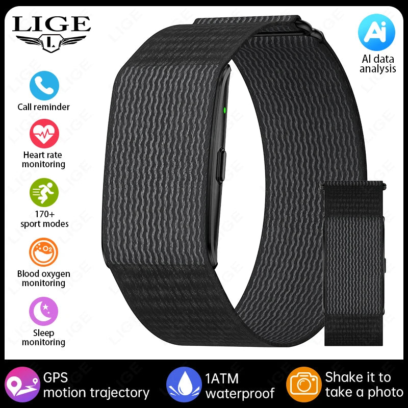 LIGE BWH59MAX Smart Fitness Tracker | Heart Rate, Blood Oxygen & Sleep Monitor