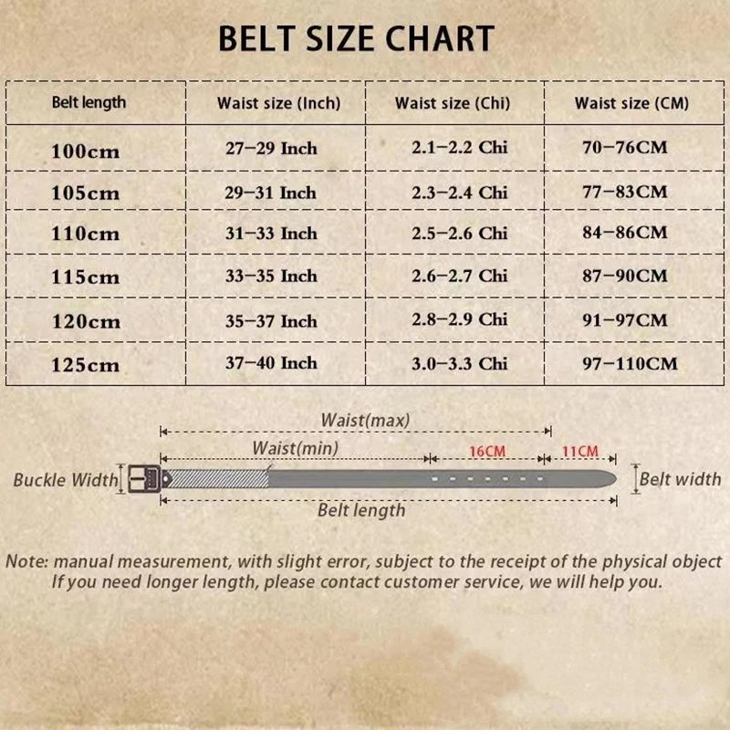 Men's Split Leather Belt – Designer Letter Buckle, 6 Colours