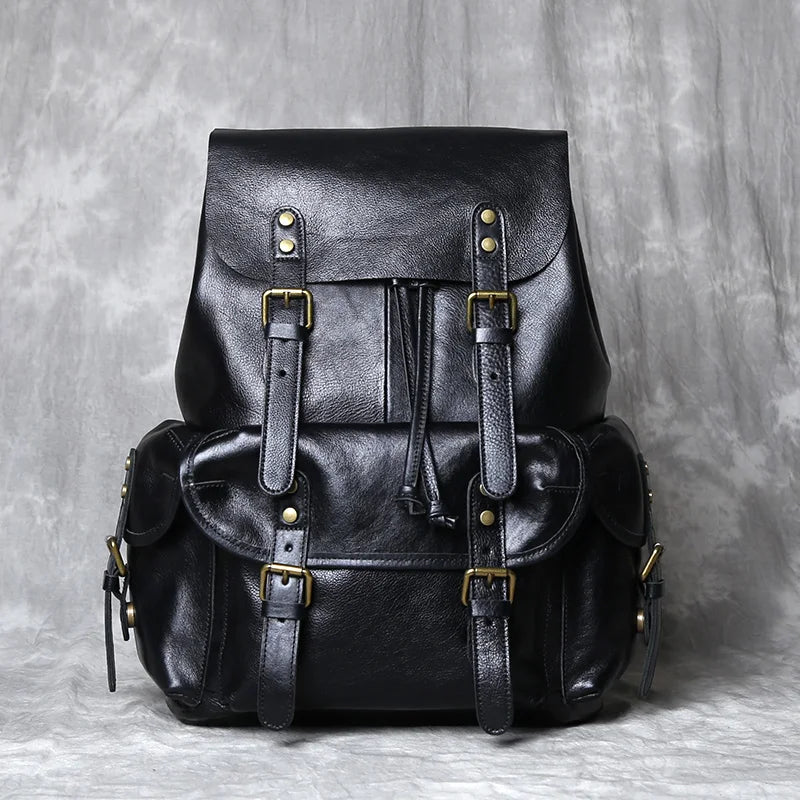 NZPJ S3011 Crazy Horse Leather Backpack