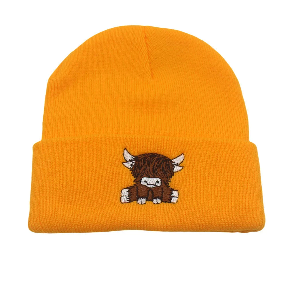 Embroidered Knit Beanie – Warm Pullover Cap | Men's & Women's