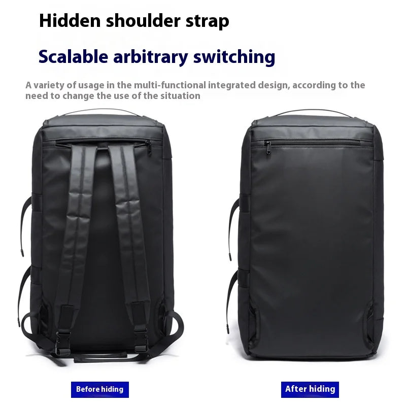 BANGE Large Waterproof Gym & Travel Duffel Bag – Multifunction Backpack & Carry-On