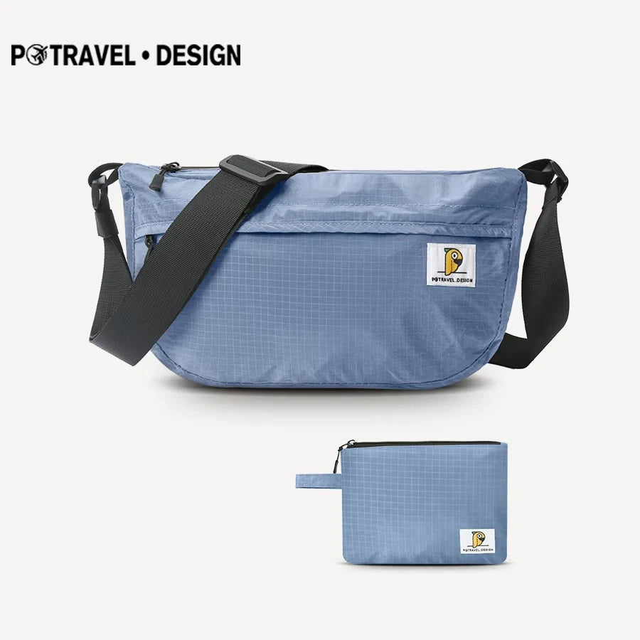 Ripstop Nylon Crossbody Sling Bag – Lightweight Foldable Shoulder & Messenger Bag