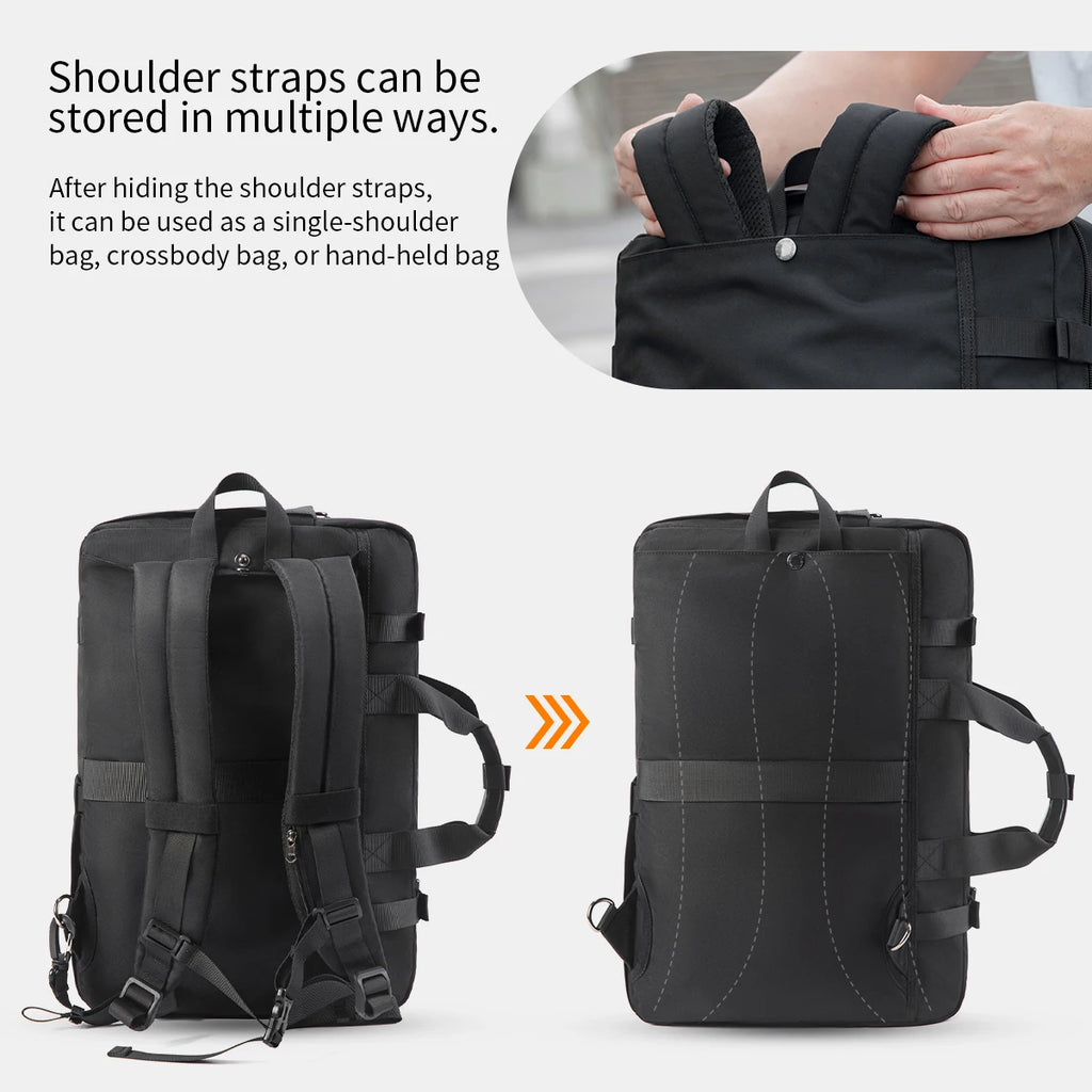 Tigernu 3-in-1 Travel Backpack – 25L, 17" Laptop, Backpack, Handbag & Crossbody