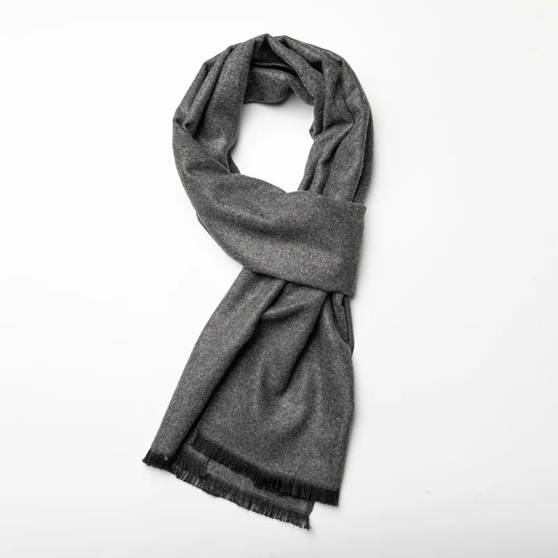 Classic Men's Plaid Scarf – Cashmere & Acrylic Blend