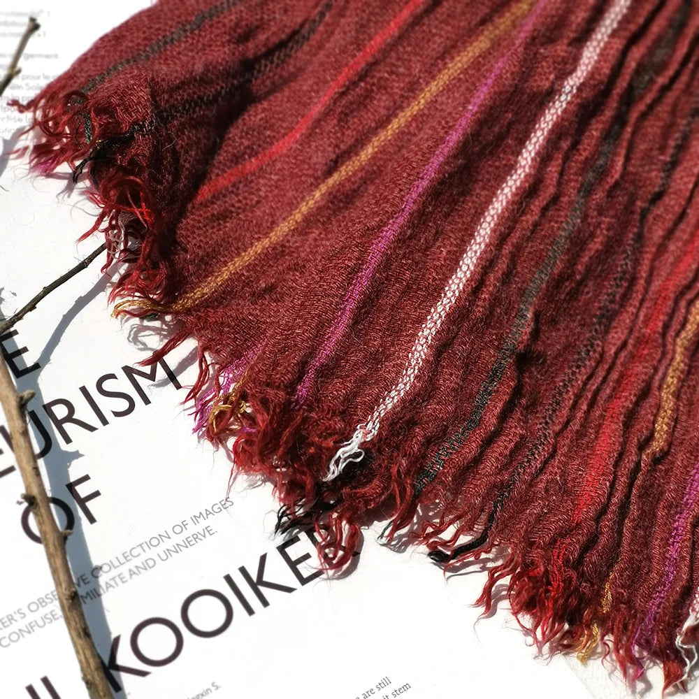 Men's Striped Winter Scarf