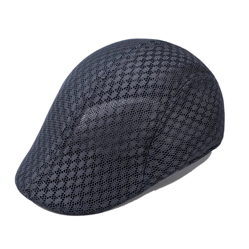 Men's Breathable Flat Cap – Lightweight Beret Style