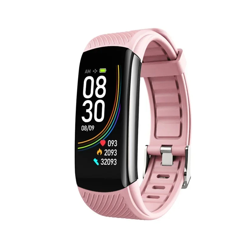 C6T Smart Fitness Bracelet | Body Temperature, Heart Rate & Sleep Monitor | IP67