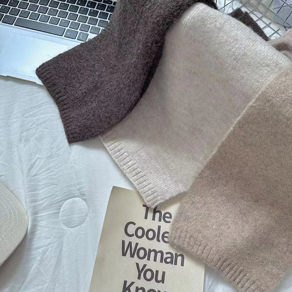 Sheep Wool Knit Scarf