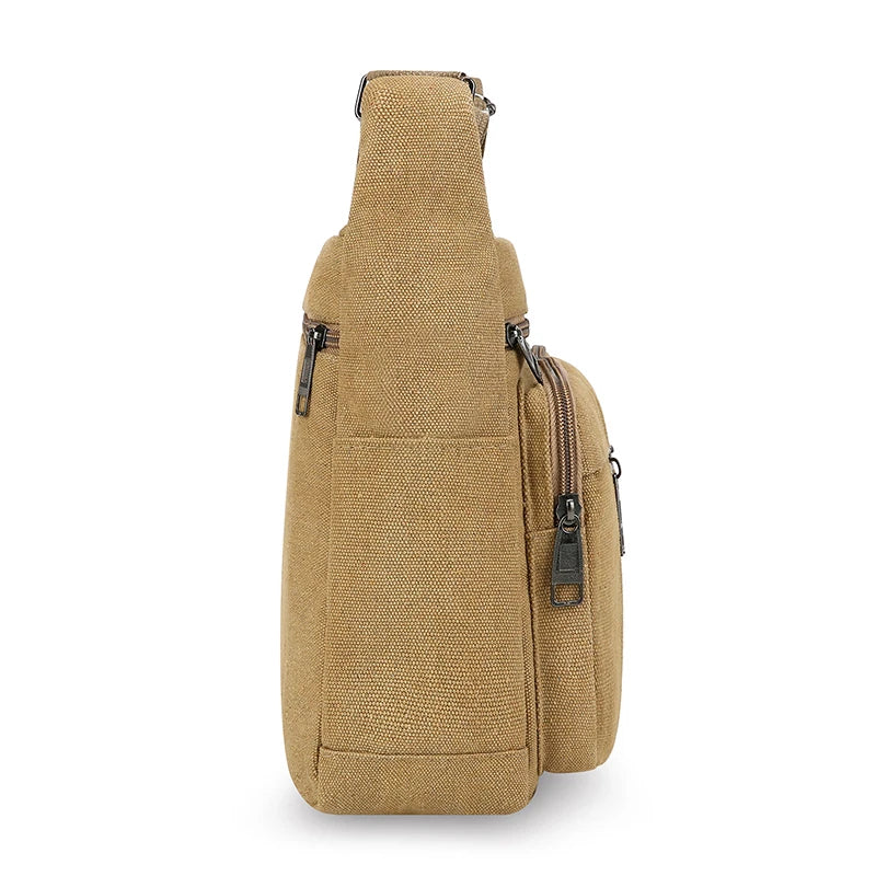 Unisex Nylon Box Crossbody & Shoulder Bag – Casual Tote Messenger for Travel & Daily Use
