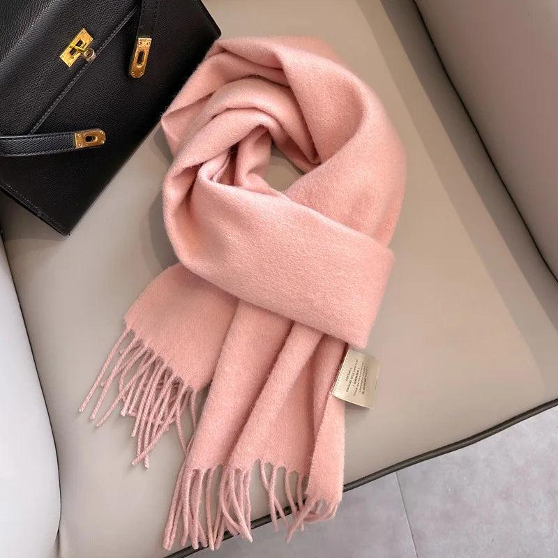 Men's Wool Scarf – Solid Colour, 28 Options