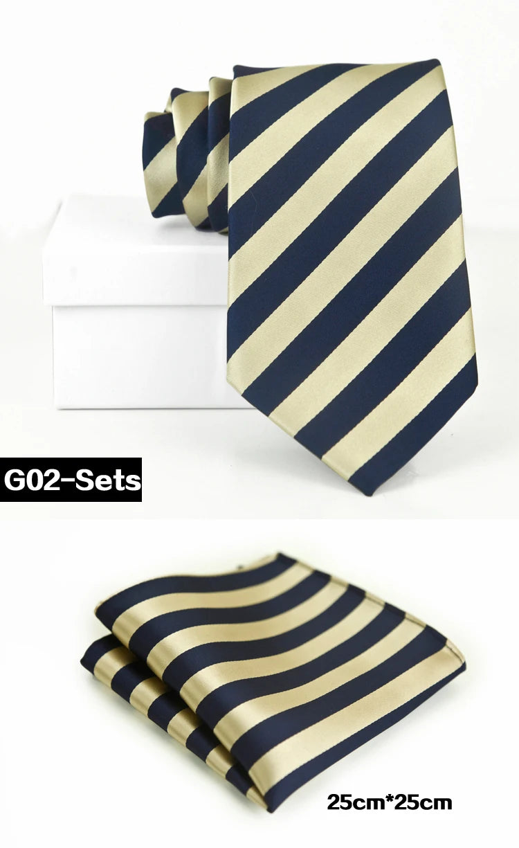 100% Silk Men's Necktie – Multi-Pattern Collection