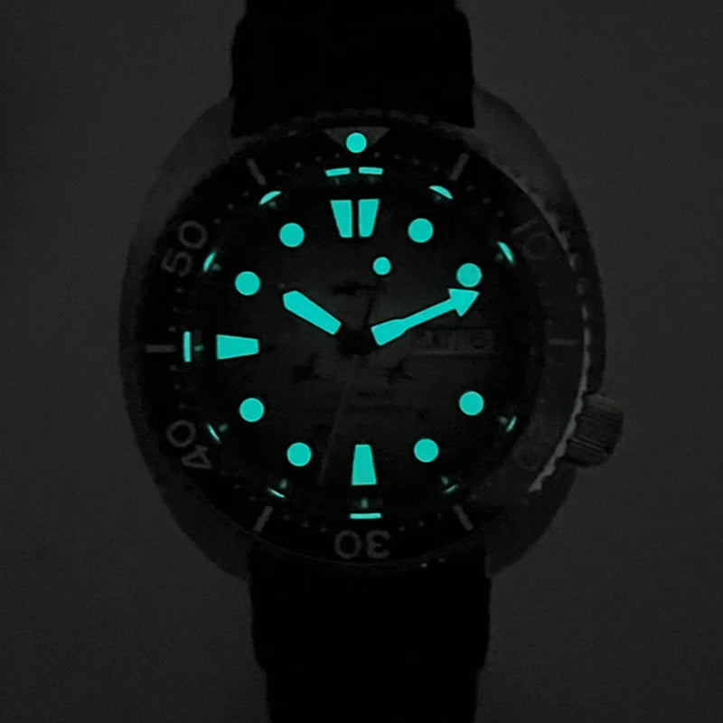 HEIMDALLR Turtle King Automatic Dive Watch – NH36, Sapphire Crystal, 200m Water Resistant
