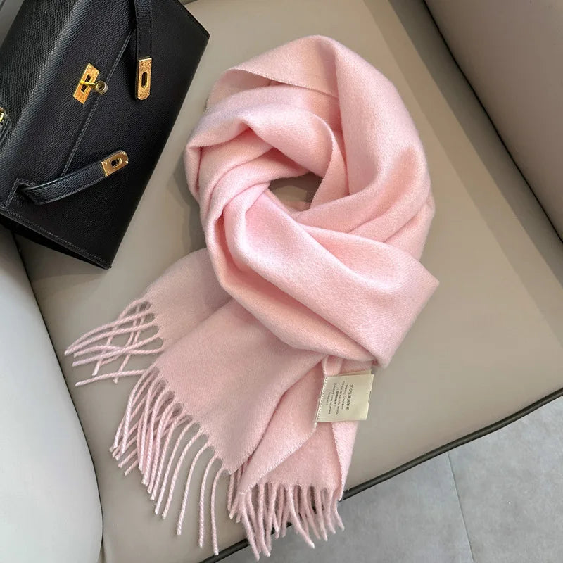 Men's Wool Scarf – Solid Colour, 28 Options