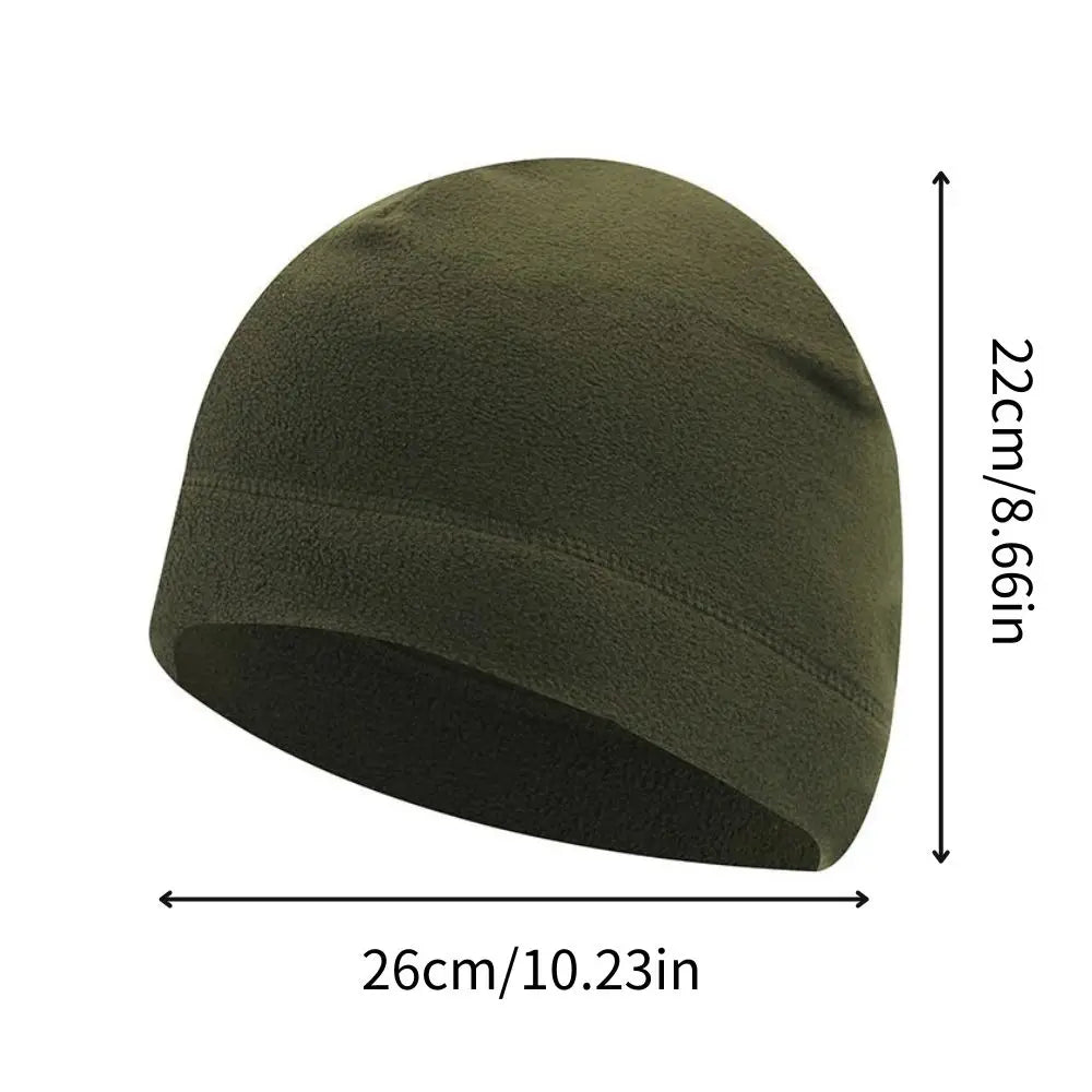 Men's Fleece Beanie – Windproof Winter Hat