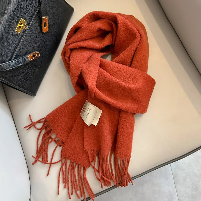 Men's Wool Scarf – Solid Colour, 28 Options