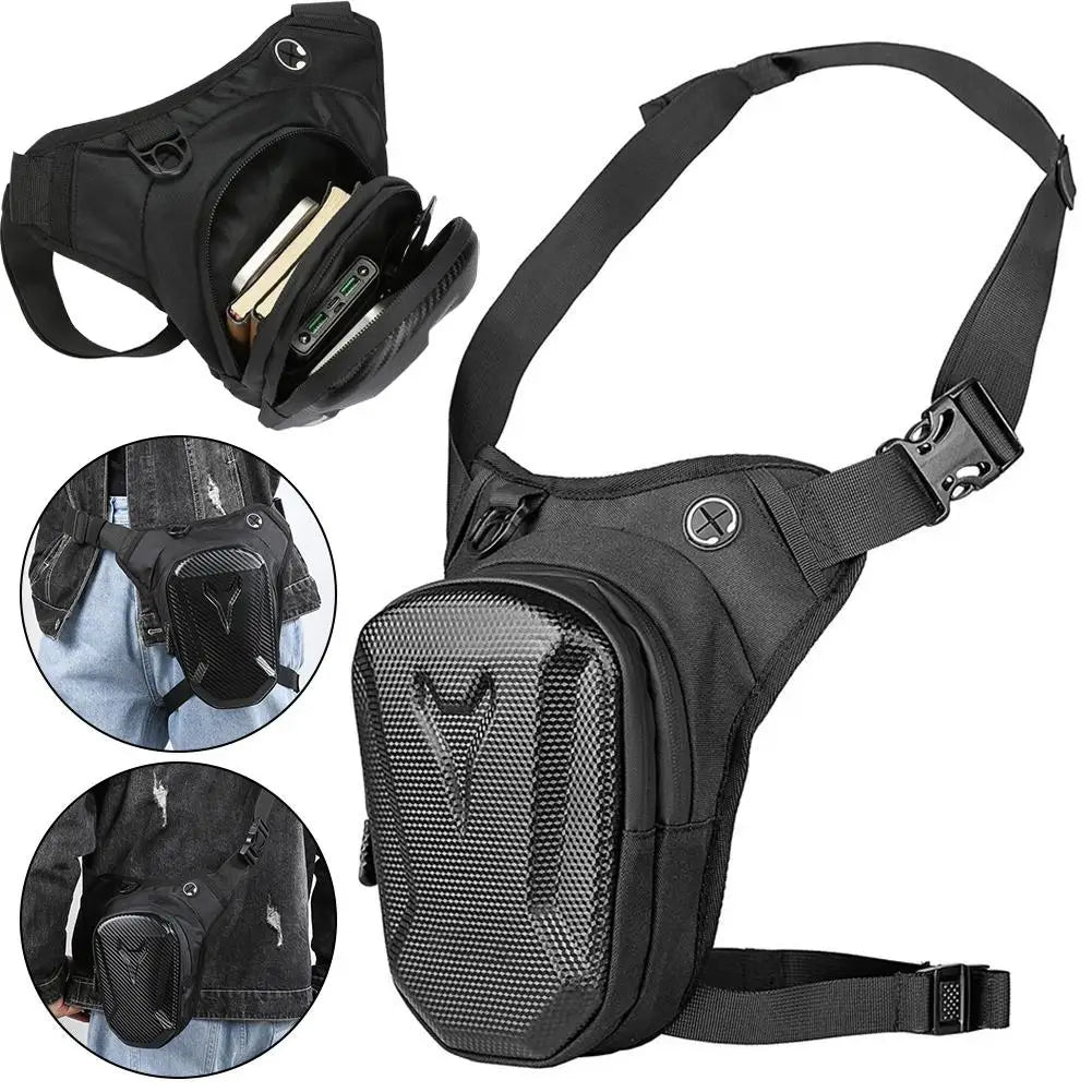 EVA Hard Shell Motorcycle Leg Bag – Waterproof Drop Leg & Waist Pack