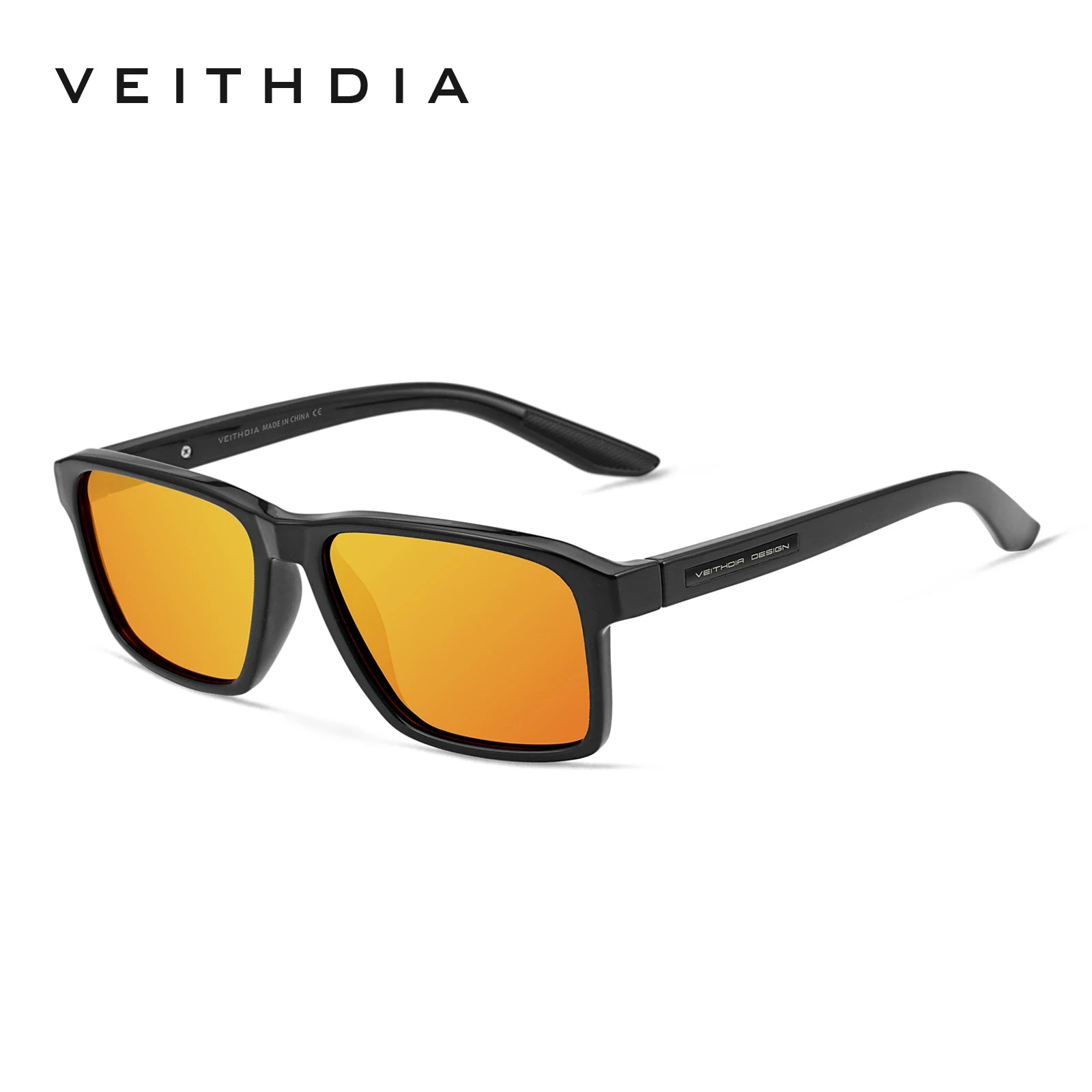 VEITHDIA Polarized Sunglasses | Square TR-90 Frame | UV400